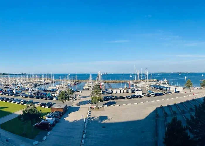 Panoramablick Und Den Direkt Vor Der Tür * Kiel